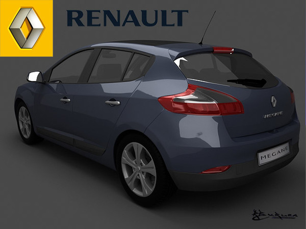renault megane 3d model - Renault Megane III 2009 Pack-1 by rburlea